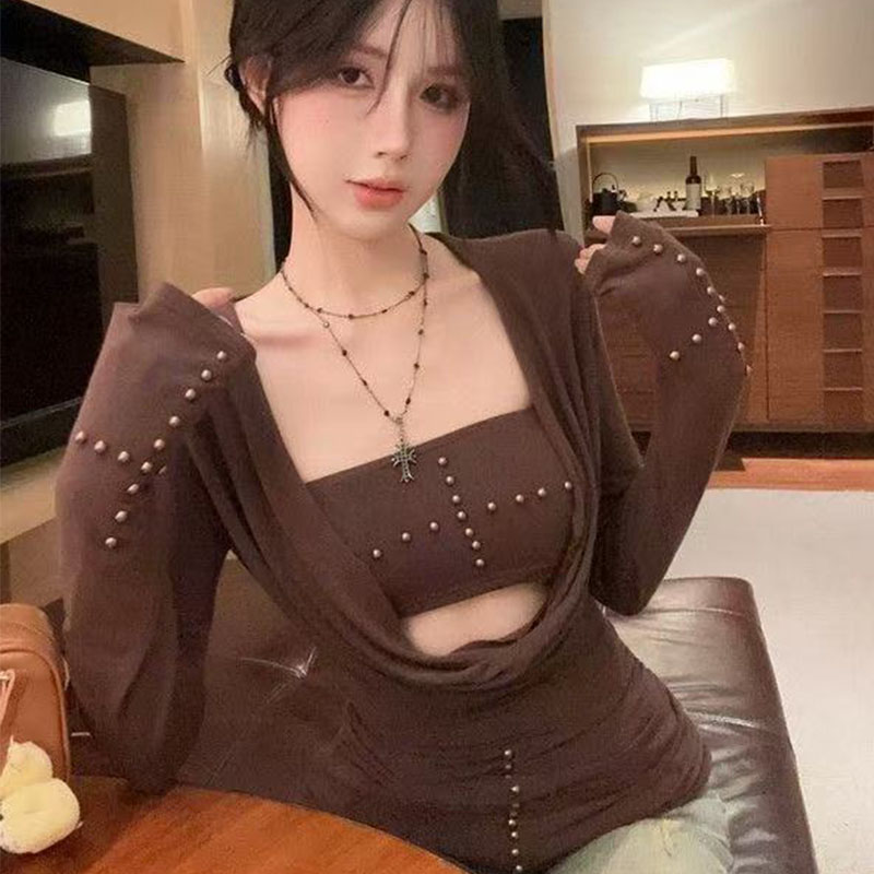 Women'S Fashion From The 90S - Tonngirls Y2k Punk Two Pieces Tops