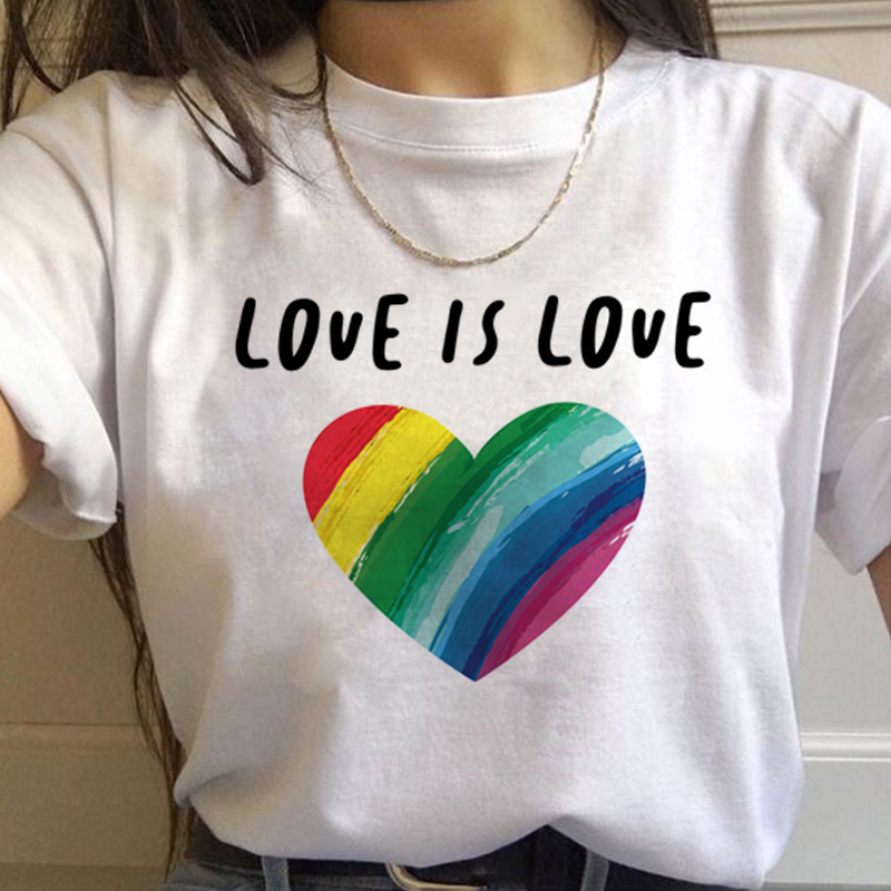 Lgbt Rainbow Harajuku T Shirt  - Women'S Fashion From The 90S review and price